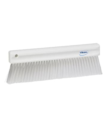 Vikan® Long Bench Brush, Color-Coded, 1.2"W x 11.8"L, Soft Polyester Bristles, Polypropylene Block, 1 Each