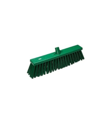 Vikan® Stiff Floor Broom Head, Color-Coded, 3.5"W, 20.9" OAL, 4.1" Trim, 1 Each