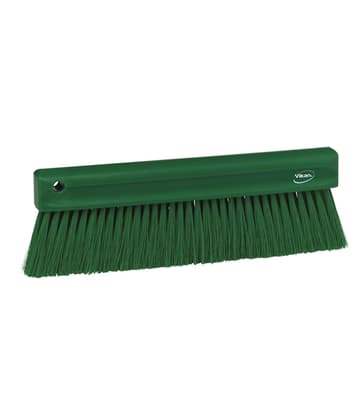 Vikan® Long Bench Brush, Color-Coded, 1.2"W x 11.8"L, Soft Polyester Bristles, Polypropylene Block, 1 Each