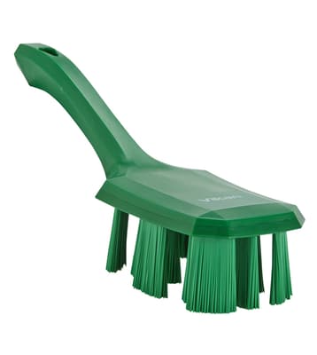Vikan® UST Short Handle Hand Brush, Color-Coded, 2.8"W x 10.2"L, 1.5" Trim, 1 Each