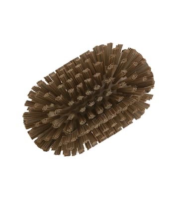 Vikan® Tank Brush, Color-Coded, 5.1"W x 8.1"L, Stiff Polyester Bristles, Polypropylene Block, 1 Each