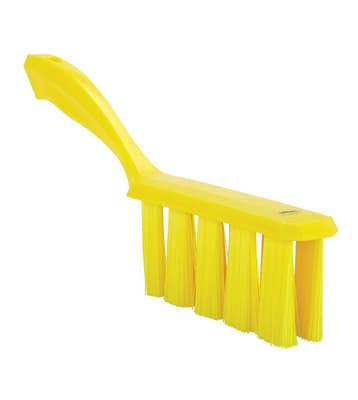 Vikan® UST Bench Brush, Color-Coded, 1.4"W x 13"L, Polyester Bristles, Polypropylene Block, 1 Each