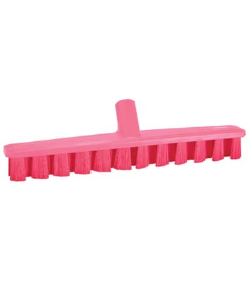 Vikan® UST Deck Scrub Brush, Color-Coded, 2"W x 15.7"L, Stiff Polyester Bristles, Polypropylene Block, 1 Each