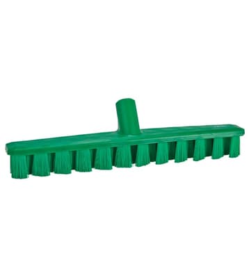 Vikan® UST Deck Scrub Brush, Color-Coded, 2"W x 15.7"L, Stiff Polyester Bristles, Polypropylene Block, 1 Each