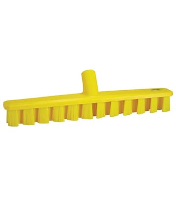 Vikan® UST Deck Scrub Brush, Color-Coded, 2"W x 15.7"L, Stiff Polyester Bristles, Polypropylene Block, 1 Each