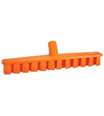 Vikan® UST Deck Scrub Brush, Color-Coded, 2"W x 15.7"L, Stiff Polyester Bristles, Polypropylene Block, 1 Each