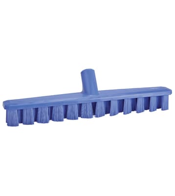 Vikan® UST Deck Scrub Brush, Color-Coded, 2"W x 15.7"L, Stiff Polyester Bristles, Polypropylene Block, 1 Each