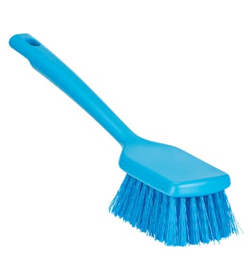 ColorCore Short Handle Scrub Brush, Color-Coded, 11.8" x 3.10", Stiff Polypropylene Bristles, Polypropylene Block, 1 Each