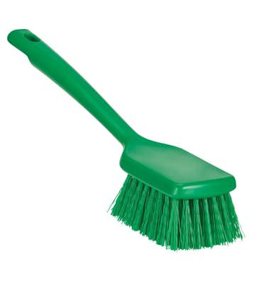 ColorCore Short Handle Scrub Brush, Color-Coded, 11.8" x 3.10", Stiff Polypropylene Bristles, Polypropylene Block, 1 Each