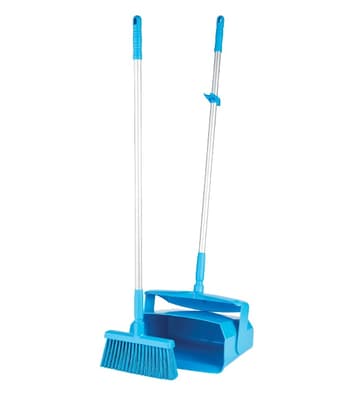 Vikan® Lobby Dustpan & Broom Set, Color-Coded, 1 Each