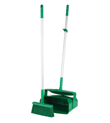 Vikan® Lobby Dustpan & Broom Set, Color-Coded, 1 Each