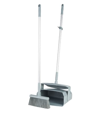 Vikan® Lobby Dustpan & Broom Set, Color-Coded, 1 Each