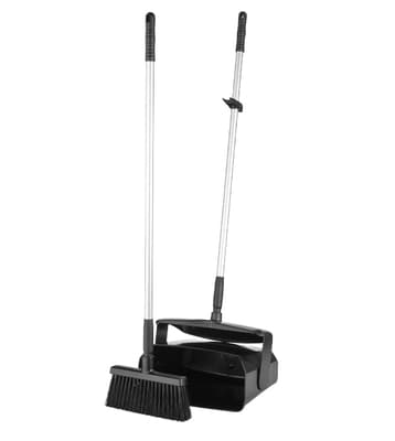 Vikan® Lobby Dustpan & Broom Set, Color-Coded, 1 Each
