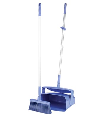 Vikan® Lobby Dustpan & Broom Set, Color-Coded, 1 Each