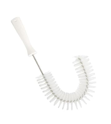 Vikan® Hook Brush, Color-Coded, 2.2" Dia x 7.9"W x 14.2" OAL, Medium Polyester Bristles, Polypropylene Block, 1 Each