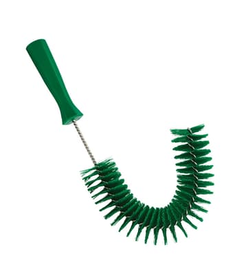 Vikan® Hook Brush, Color-Coded, 2.2" Dia x 7.9"W x 14.2" OAL, Medium Polyester Bristles, Polypropylene Block, 1 Each