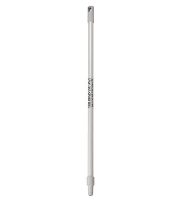 Vikan® Euro Thread Drain Handle, White, 36"L, 1 Each