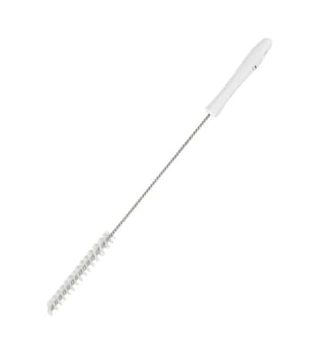 Vikan® Tube and Valve Brush, Color-Coded, Stiff Polyester Bristles, Stainless Steel/Polypropylene Handle, 1 Each