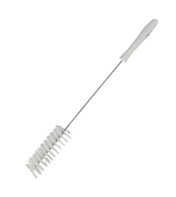 Vikan® Tube and Valve Brush, Color-Coded, Medium Polyester Bristles, Stainless Steel/Polypropylene Handle, 1 Each