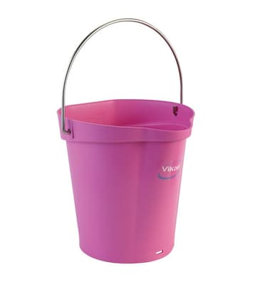 Vikan® Flat-Sided Pail, Color-Coded, Polypropylene, 1 Each