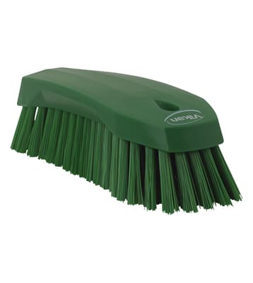 Vikan® Hand Scrub Brush, Color-Coded, Polyester Bristles, Polypropylene Block, 1 Each