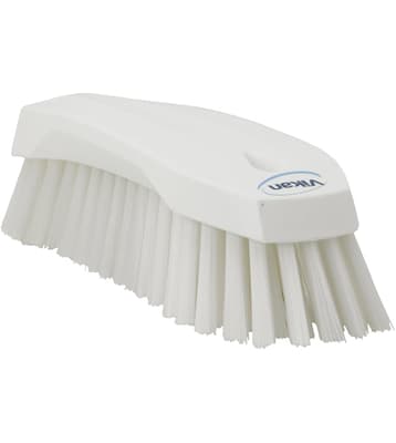 Vikan® Hand Scrub Brush, Color-Coded, Polyester Bristles, Polypropylene Block, 1 Each