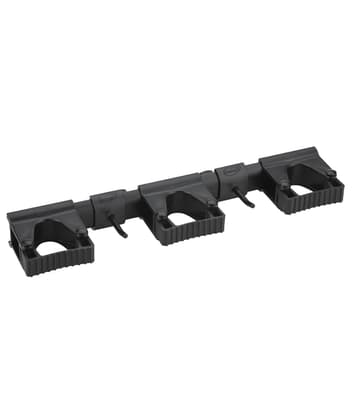 Vikan® Complete Hygienic Wall Bracket System, Color-Coded, 16.5"L x 3.4"W x 1.9"H, Polypropylene, Holds up to 10 Tools, 1 Each