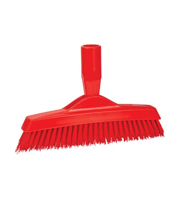 Vikan® Grout Brush, Color-Coded, 1.4"W x 8.9"L, Stiff Polyester Bristles, Polypropylene Block, 1 Each