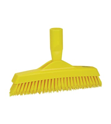 Vikan® Grout Brush, Color-Coded, 1.4"W x 8.9"L, Stiff Polyester Bristles, Polypropylene Block, 1 Each