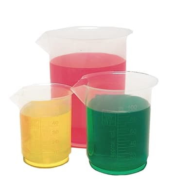 Taper Spout Pouring Beaker, 4/Pack