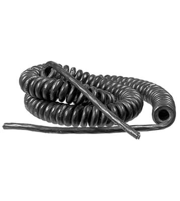 Coiled Electric Cord and Plugs
