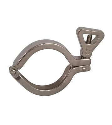 I-Line / Q-Line Fitting Heavy-Duty Clamp, 304 SS, 2" OD, 450 psi at 70°F, 1 Each