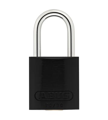 ABUS Aluminum Padlock, Keyed Different, Color-Coded, 1.5" Body, 3/16" Dia x 1"H Shackle, 1 Each