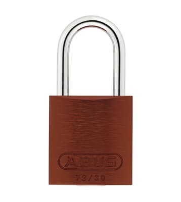 ABUS Aluminum Padlock, Keyed Different, Color-Coded, 1.5" Body, 3/16" Dia x 1"H Shackle, 1 Each