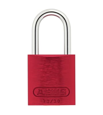 ABUS Aluminum Padlock, Keyed Different, Color-Coded, 1.5" Body, 3/16" Dia x 1"H Shackle, 1 Each