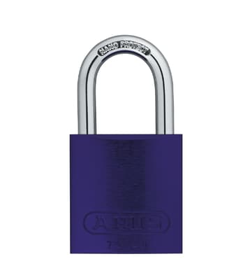 ABUS Aluminum Padlock, Keyed Different, Color-Coded, 2" Body, 1/4" Dia Shackle, 1 Each