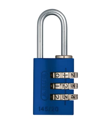 Side Dial Combination Padlock, Color-Coded, 1 Each