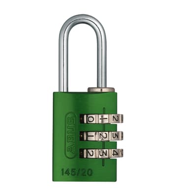 Side Dial Combination Padlock, Color-Coded, 1 Each