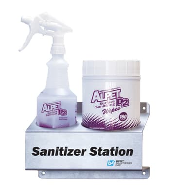 Stainless Steel Sanitizer Station