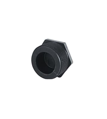 1/2" Pipe Plug PLUG050, Male NPT, Polypropylene, Black, Schedule 80