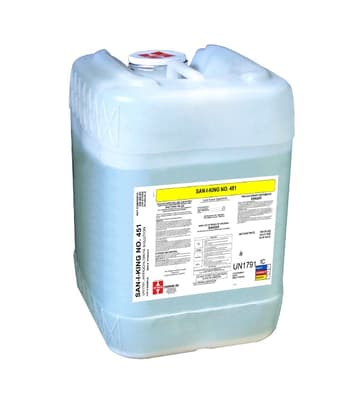 FP04510 San-I-King No. 451 Chlorine Sanitizer, 12.5% Sodium Hypochlorite, EPA-Registered