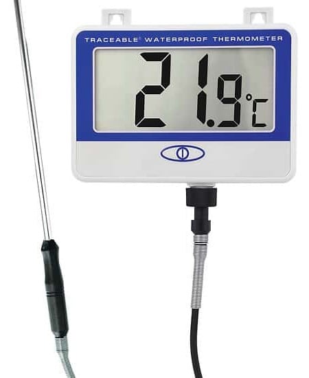 Nelson-Jameson Deluxe T-Handle Water Resistant 180° Rotating Head Digital  Thermometer