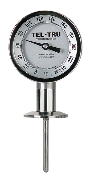 TEL-TRU 4 Dial Size Adjustable Angle Thermometer