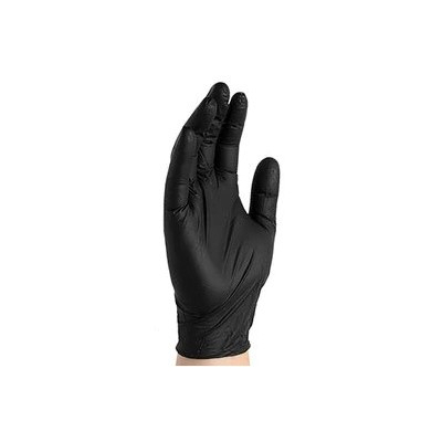 AMMEX Professional Black Nitrile Disposable Exam Gloves, Powder Free, 100/Box; 10 Boxes/Case