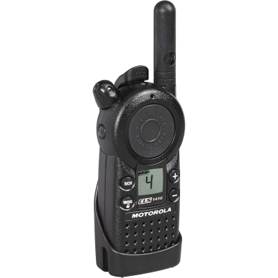 Motorola® CLS1410 UHF Walkie Talkie Radio, 4 Channels, 5-Mile Coverage