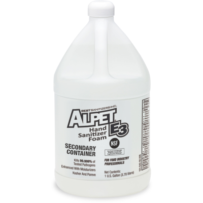 Alpet® E3 Foam Hand Sanitizer Secondary Container