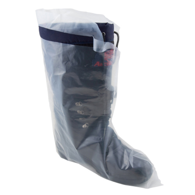 Clear Polyethylene Boot Covers with Ties
