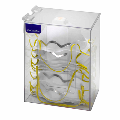 RACK'EM™ Dust Mask Dispenser, 1 Compartment, Clear Acrylic, 6-1/2"W x 6"D x 12-1/2"H