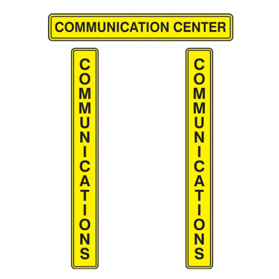RAMS Board Title Plaque Set: Communication Center