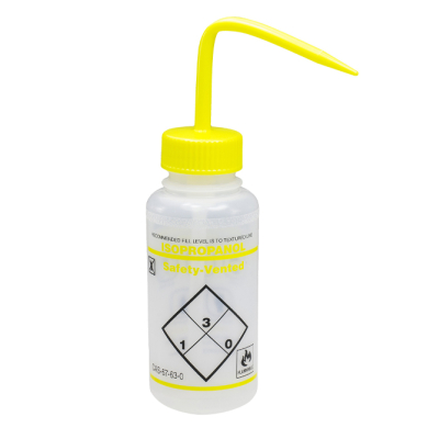 SP Bel-Art Safety Labeled Isopropanol Wide-Mouth Wash Bottle